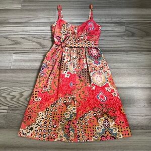 J. Crew Pink Cotton Poplin Button Front Sundress Size 2